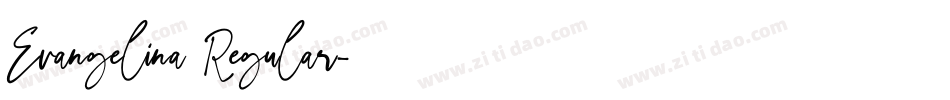 Evangelina Regular字体转换